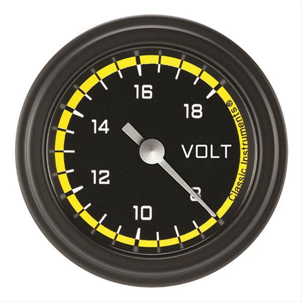 Classic Instruments Auto Cross Yellow Series Gauges AX130YBLF