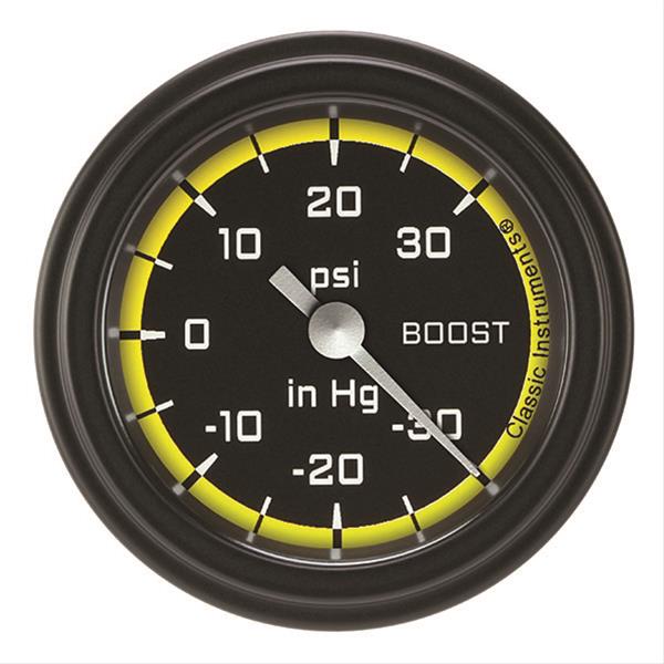 Classic Instruments Auto Cross Yellow Series Gauges AX141YBLF