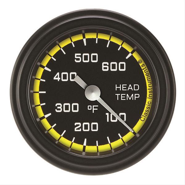 Classic Instruments Auto Cross Yellow Series Gauges AX197YBLF