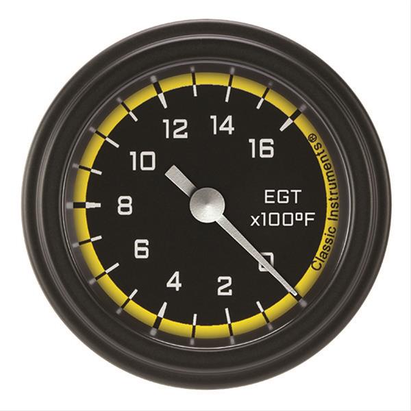 Classic Instruments Auto Cross Yellow Series Gauges AX198YBLF
