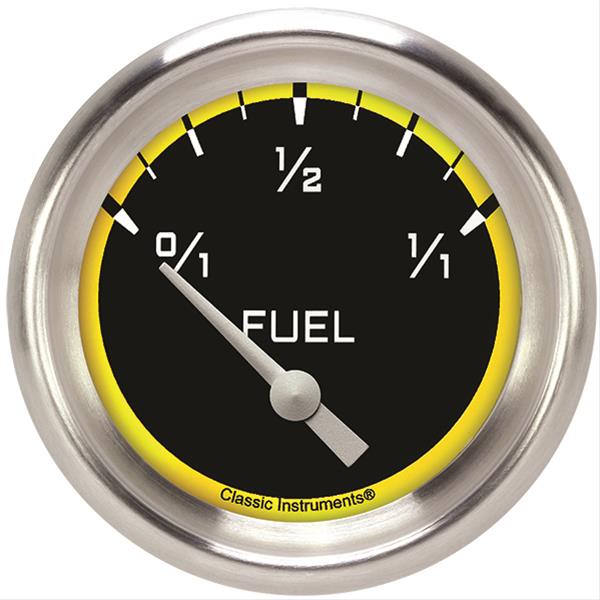 Classic Instruments Auto Cross Yellow Series Gauges AX209YAPF