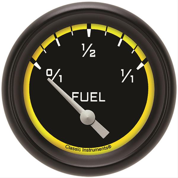 Classic Instruments Auto Cross Yellow Series Gauges AX212YBPF