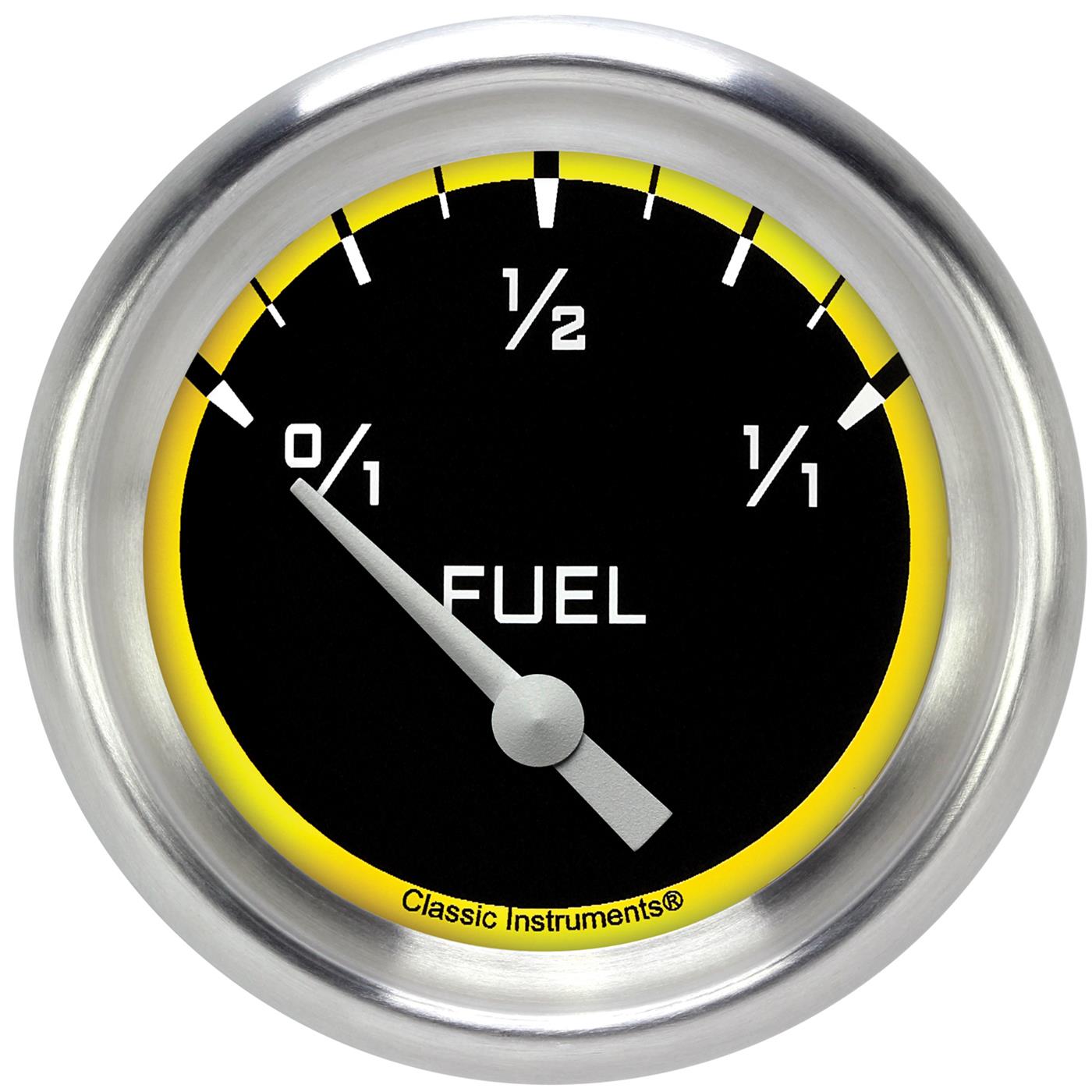 Classic Instruments Auto Cross Yellow Series Gauges AX214YAPF