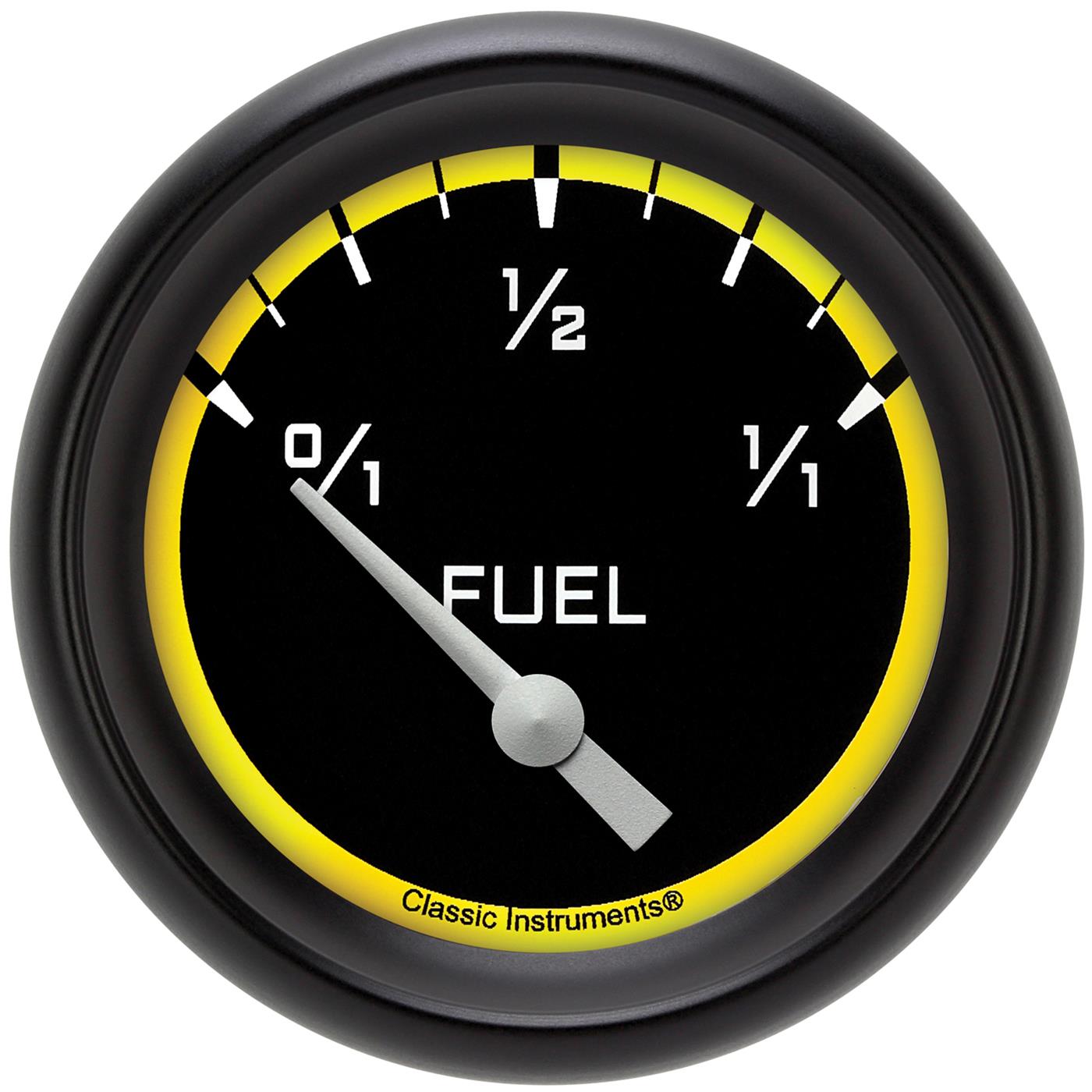 Classic Instruments Auto Cross Yellow Series Gauges AX214YBPF