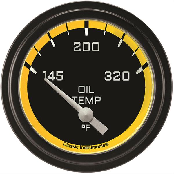 Classic Instruments Auto Cross Yellow Series Gauges AX228YBLF