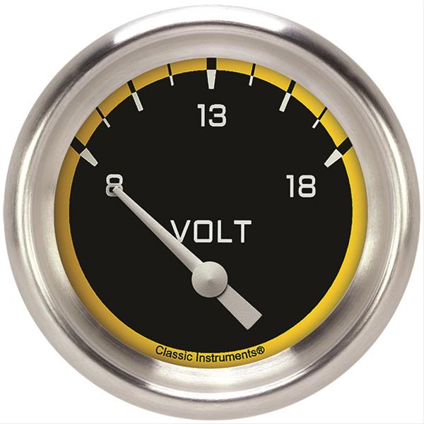 Classic Instruments Auto Cross Yellow Series Gauges AX230YAPF