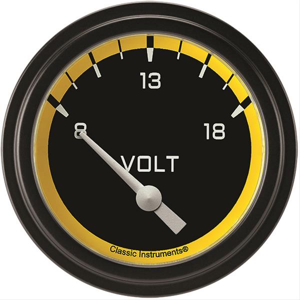 Classic Instruments Auto Cross Yellow Series Gauges AX230YBLF