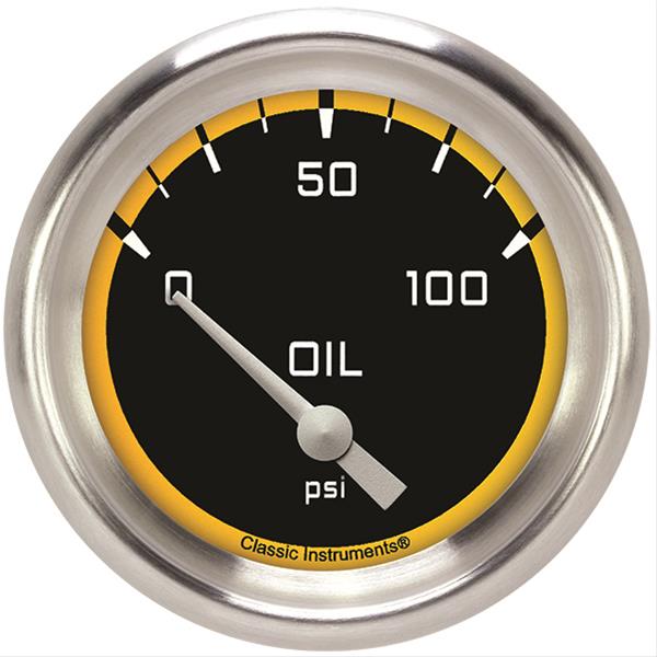 Classic Instruments Auto Cross Yellow Series Gauges AX281YAPF