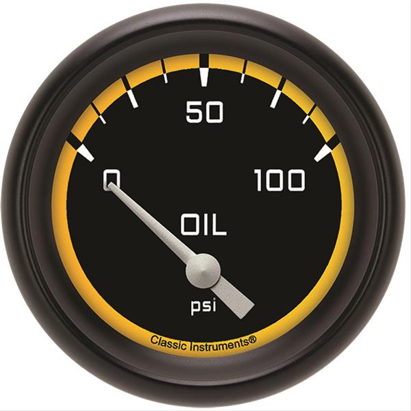 Classic Instruments Auto Cross Yellow Series Gauges AX281YBPF