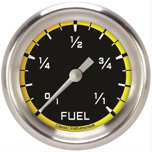 Classic Instruments Auto Cross Yellow Series Gauges AX309YAPF