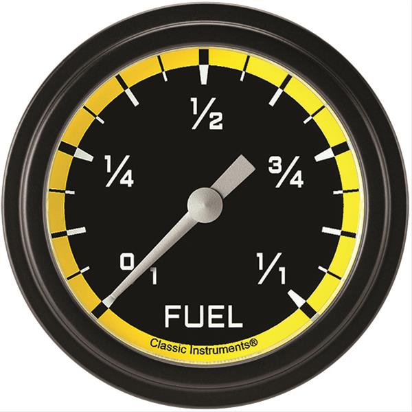 Classic Instruments Auto Cross Yellow Series Gauges AX309YBLF