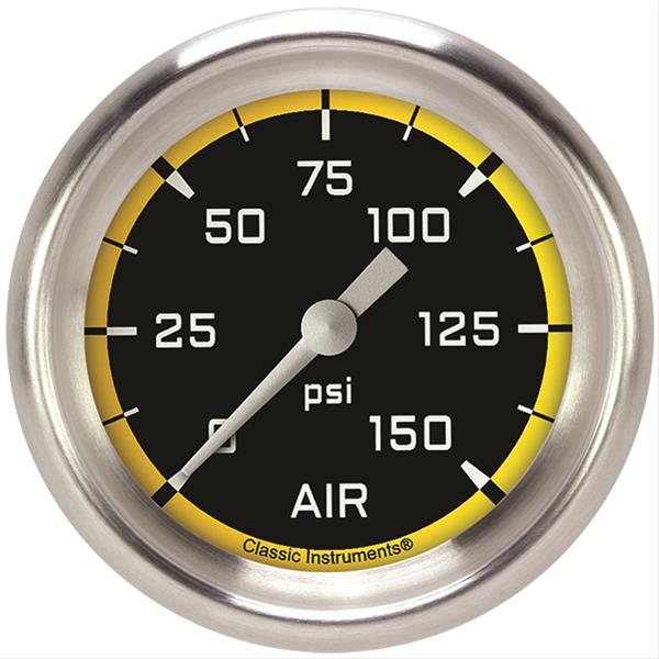 Classic Instruments Auto Cross Yellow Series Gauges AX318YAPF