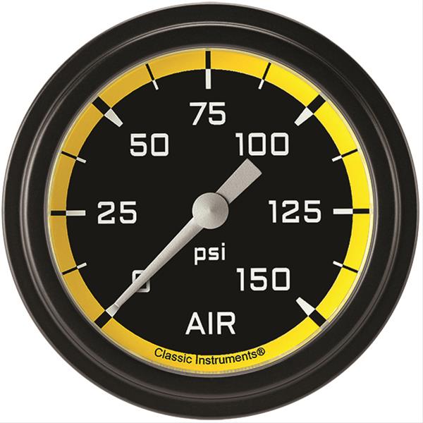 Classic Instruments Auto Cross Yellow Series Gauges AX318YBLF
