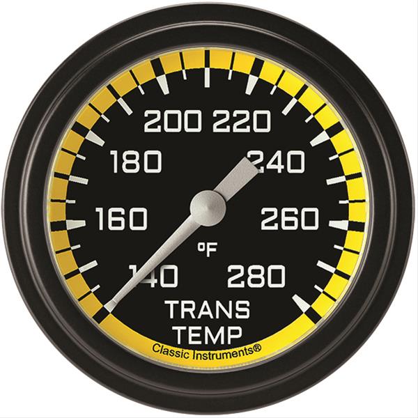 Classic Instruments Auto Cross Yellow Series Gauges AX327YBLF