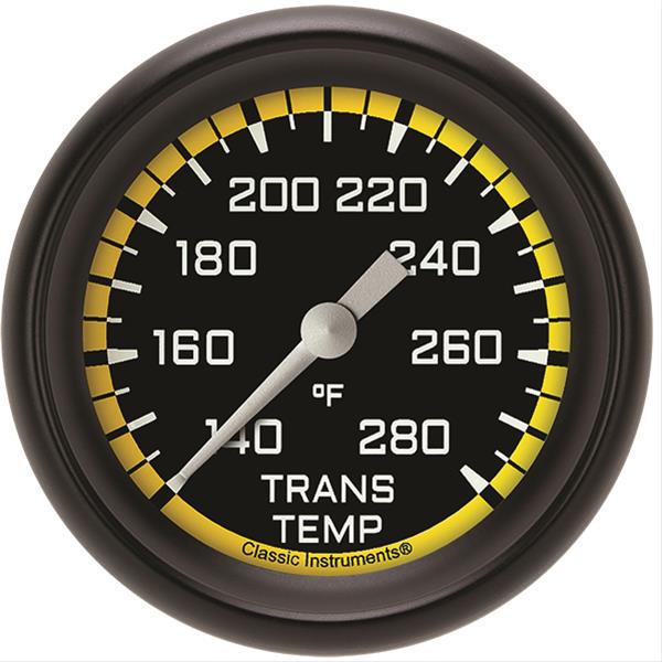 Classic Instruments Auto Cross Yellow Series Gauges AX327YBPF