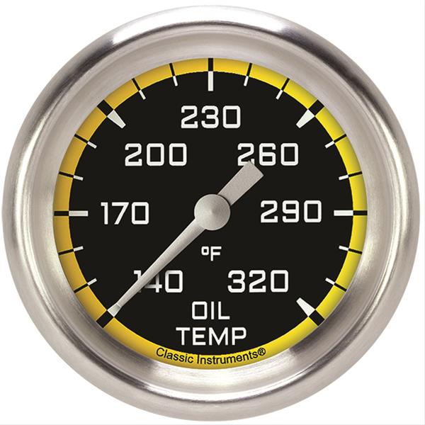 Classic Instruments Auto Cross Yellow Series Gauges AX328YAPF