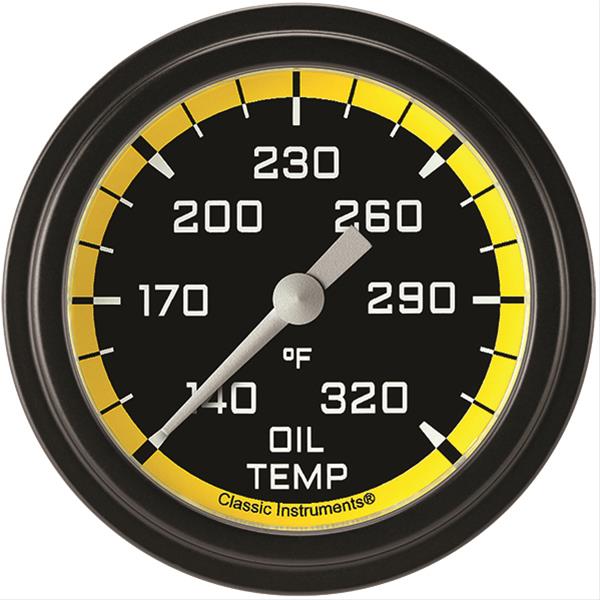 Classic Instruments Auto Cross Yellow Series Gauges AX328YBLF