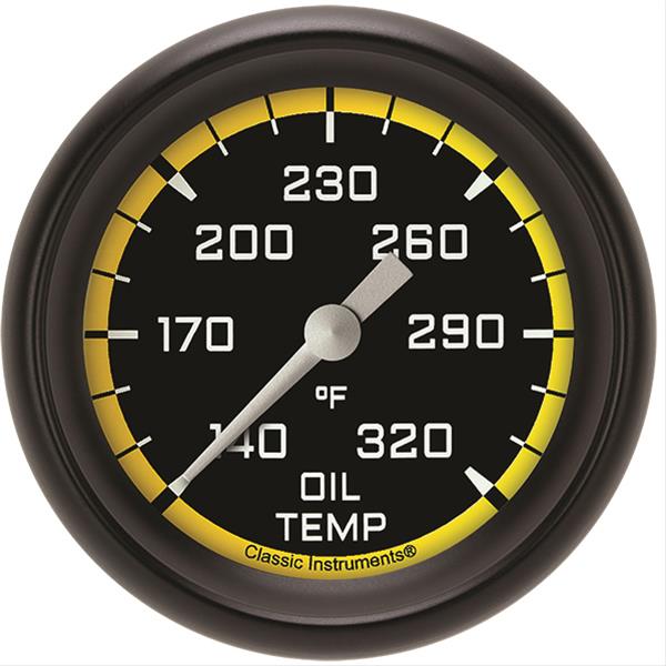 Classic Instruments Auto Cross Yellow Series Gauges AX328YBPF