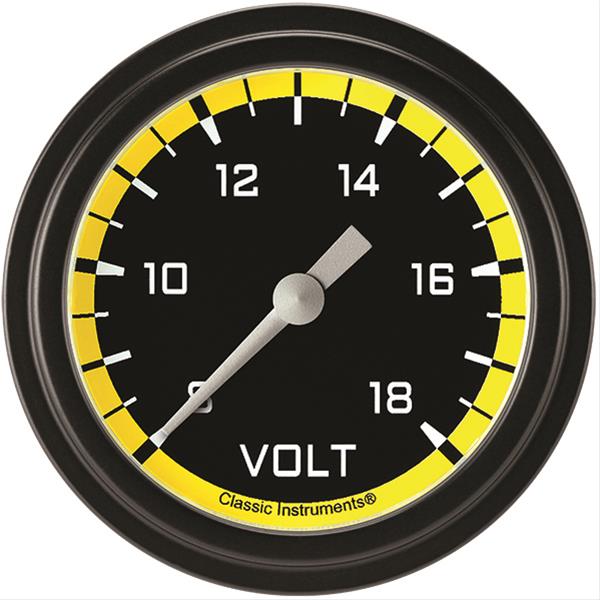 Classic Instruments Auto Cross Yellow Series Gauges AX330YBLF