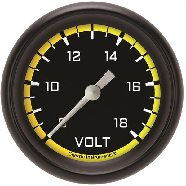 Classic Instruments Auto Cross Yellow Series Gauges AX330YBPF