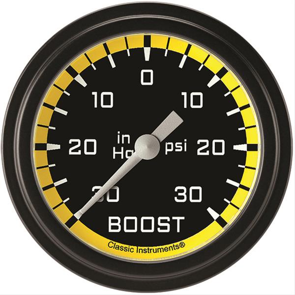 Classic Instruments Auto Cross Yellow Series Gauges AX341YBLF