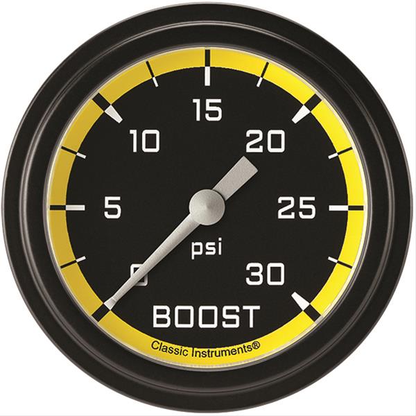 Classic Instruments Auto Cross Yellow Series Gauges AX342YBLF