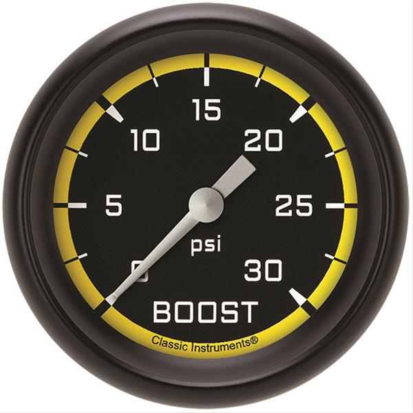 Classic Instruments Auto Cross Yellow Series Gauges AX342YBPF
