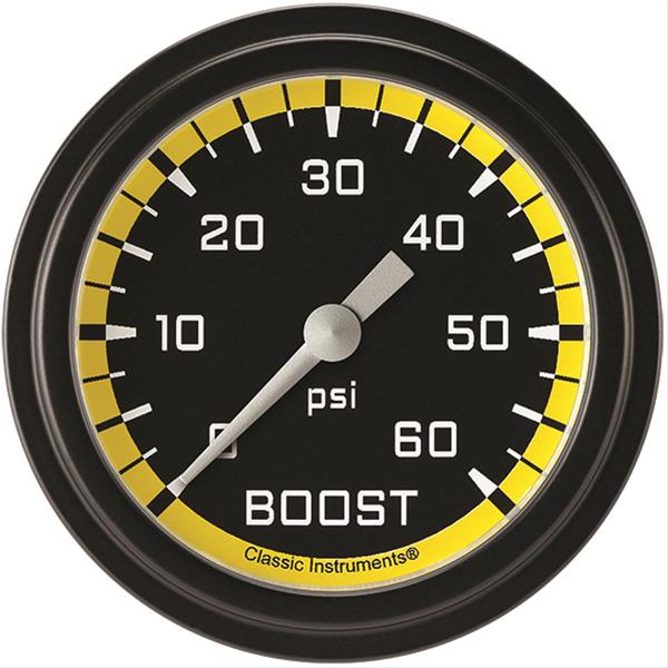 Classic Instruments Auto Cross Yellow Series Gauges AX343YBLF