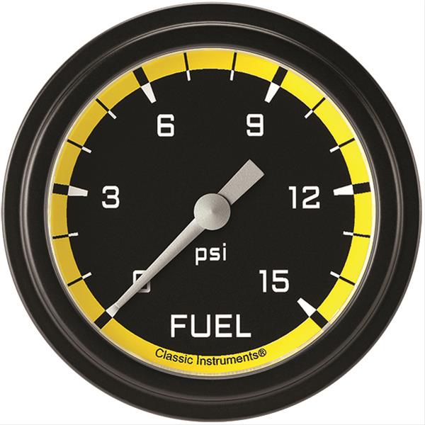 Classic Instruments Auto Cross Yellow Series Gauges AX345YBLF