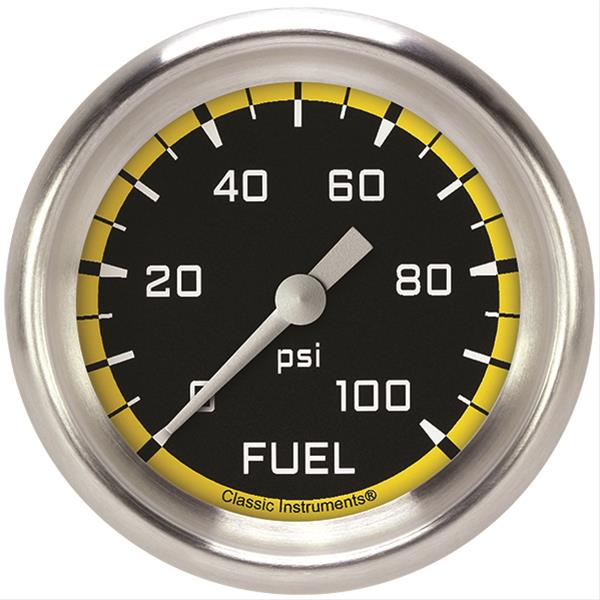 Classic Instruments Auto Cross Yellow Series Gauges AX346YAPF