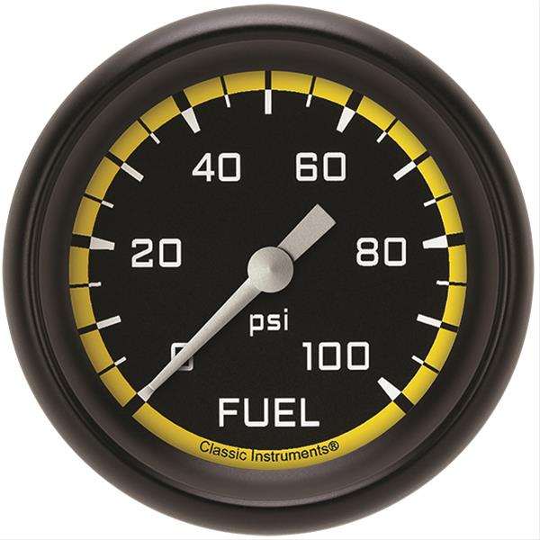 Classic Instruments Auto Cross Yellow Series Gauges AX346YBPF