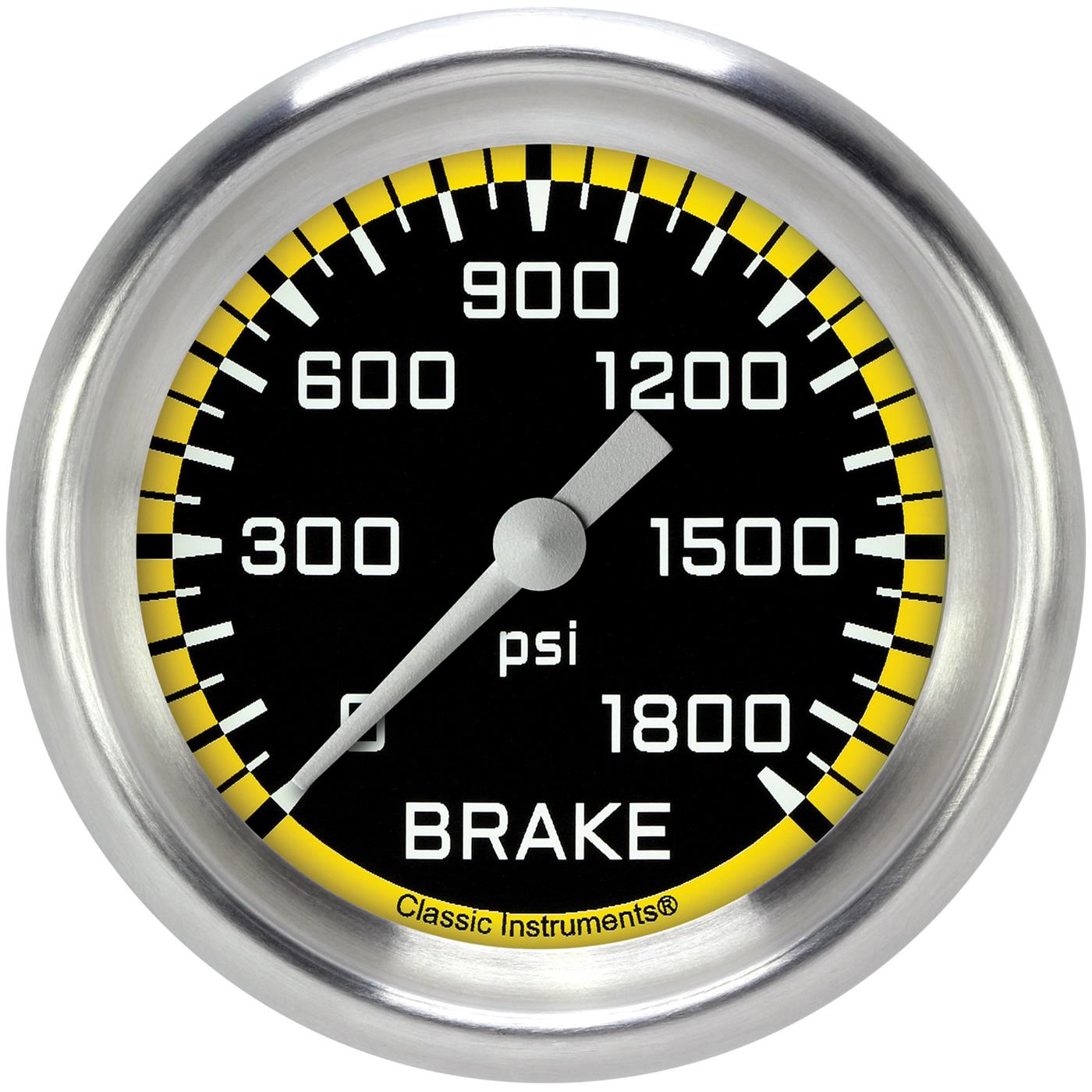 Classic Instruments Auto Cross Yellow Series Gauges AX367YAPF