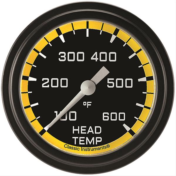 Classic Instruments Auto Cross Yellow Series Gauges AX397YBLF