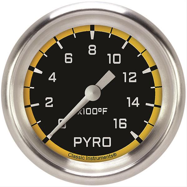 Classic Instruments Auto Cross Yellow Series Gauges AX398YAPF