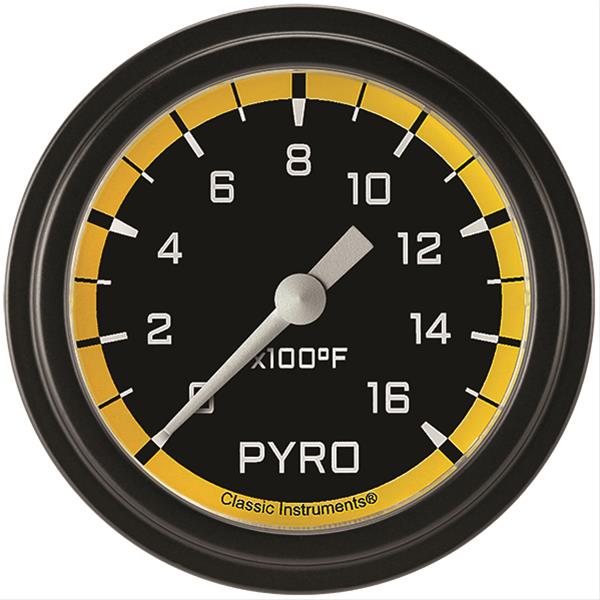 Classic Instruments Auto Cross Yellow Series Gauges AX398YBLF