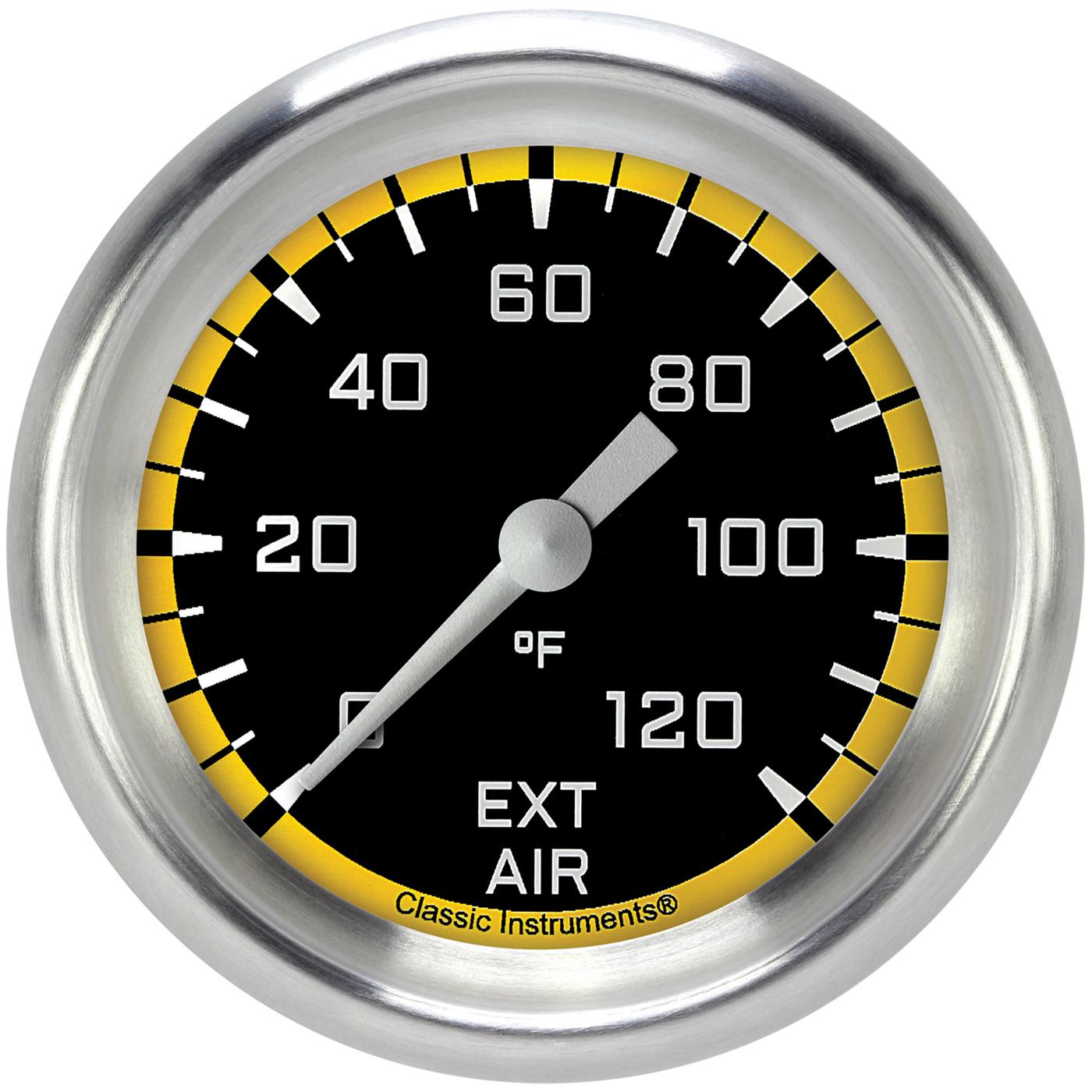 Classic Instruments Auto Cross Yellow Series Gauges AX399YAPF
