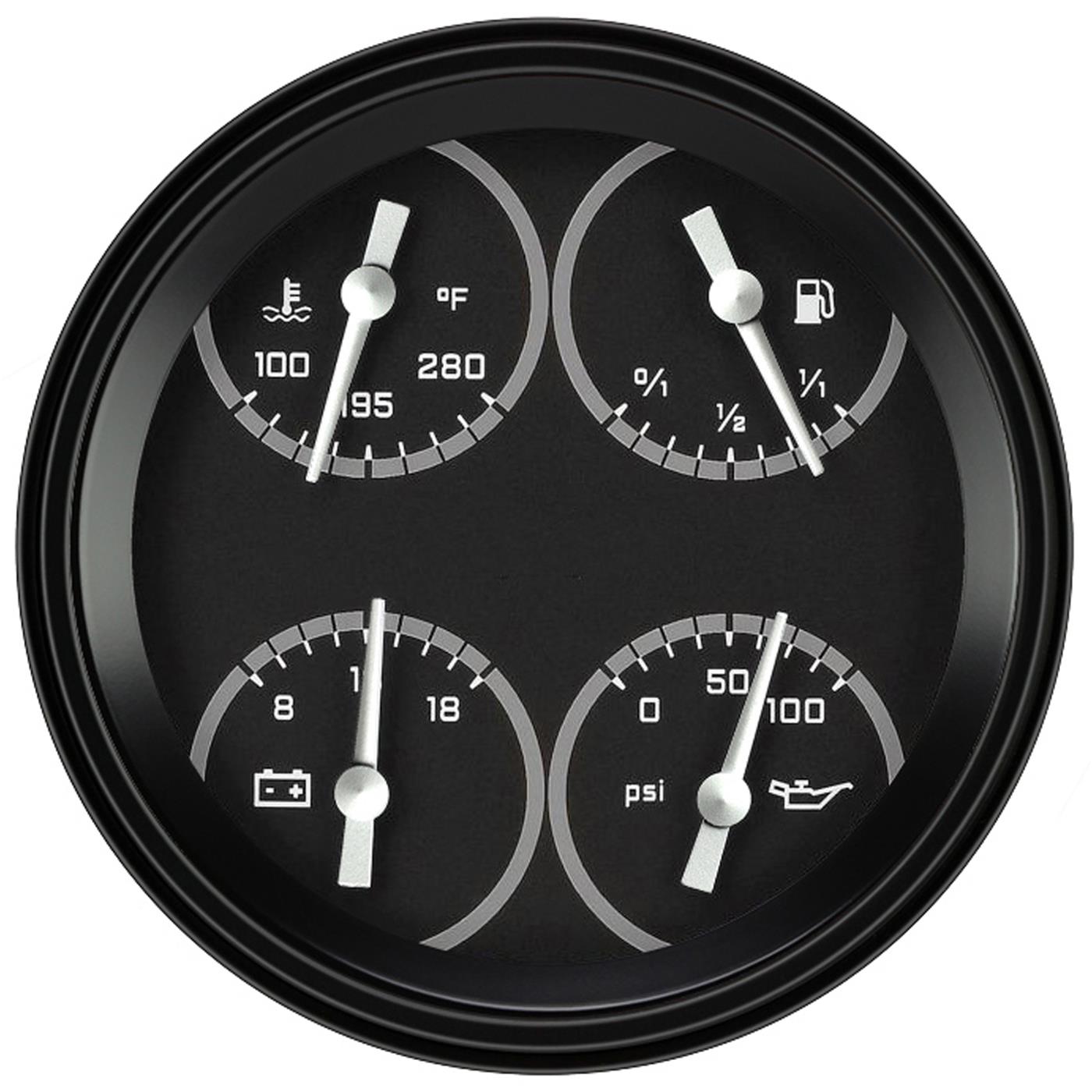 Classic Instruments Auto Cross Gray Series Gauges AX78GBLF