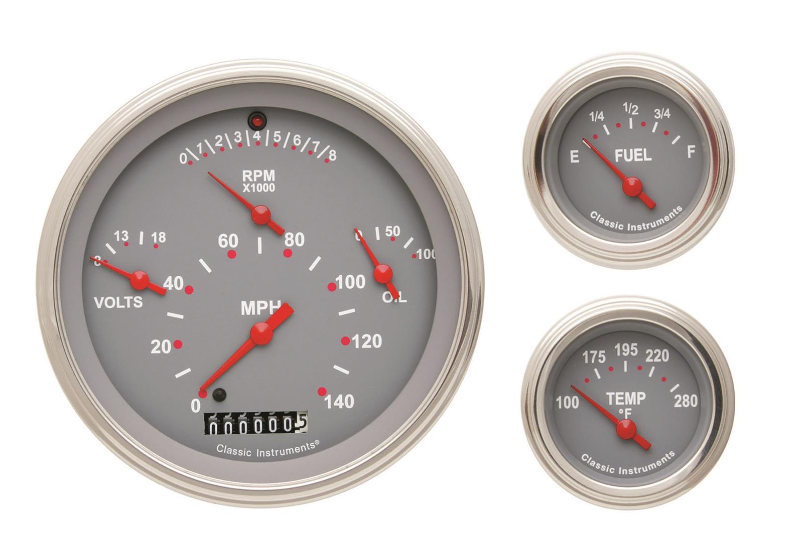 Classic Instruments Gauge Kits and Instrument Clusters CH01GSLF-LS