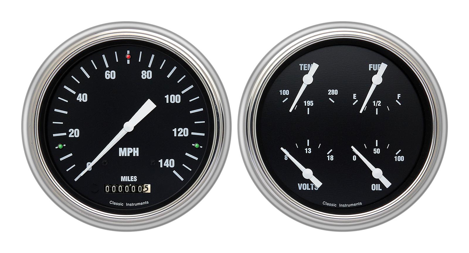 Classic Instruments 1951-53 Chevy Package Gauge Sets CH51HR52