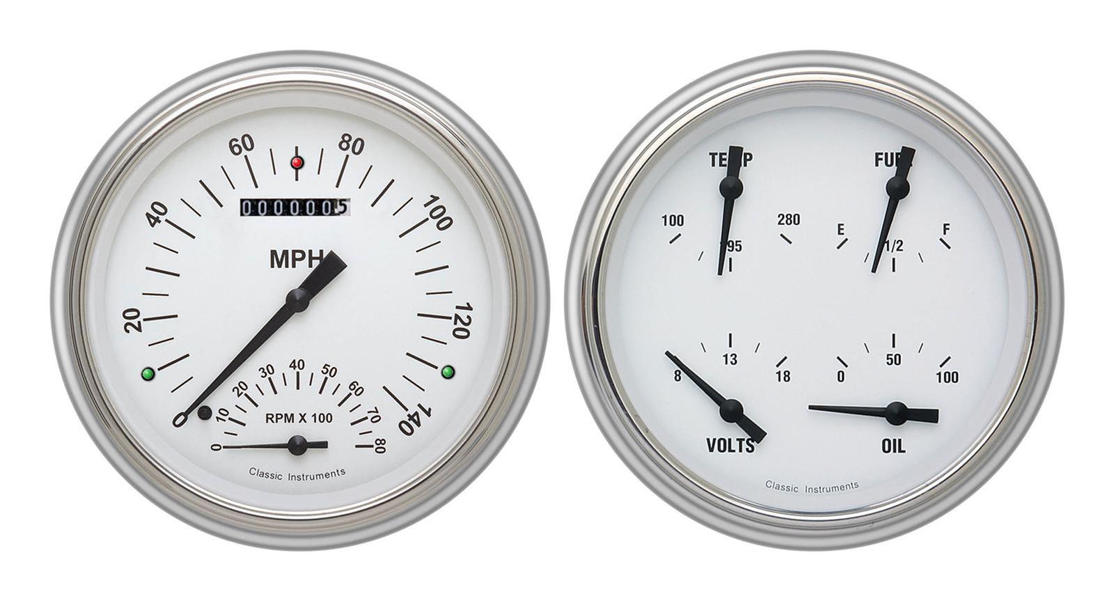 Classic Instruments Gauge Kits and Instrument Clusters CH51WH62-LS