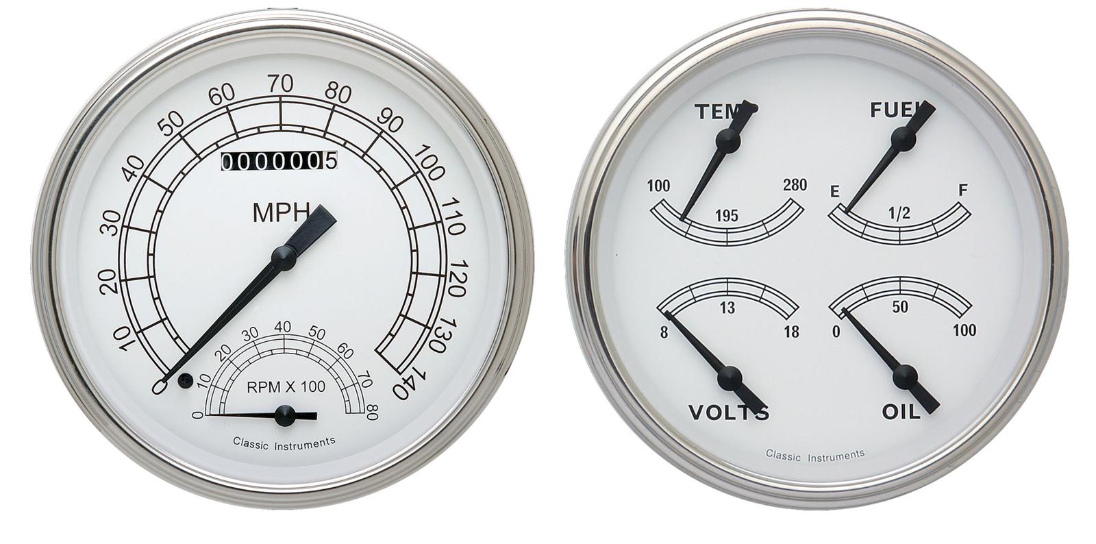 Classic Instruments 1947-53 Chevy Pickup Package Gauge Sets CT47CW62