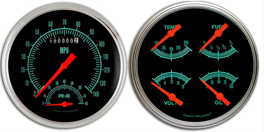 Classic Instruments 1947-53 Chevy Pickup Package Gauge Sets CT47GS62