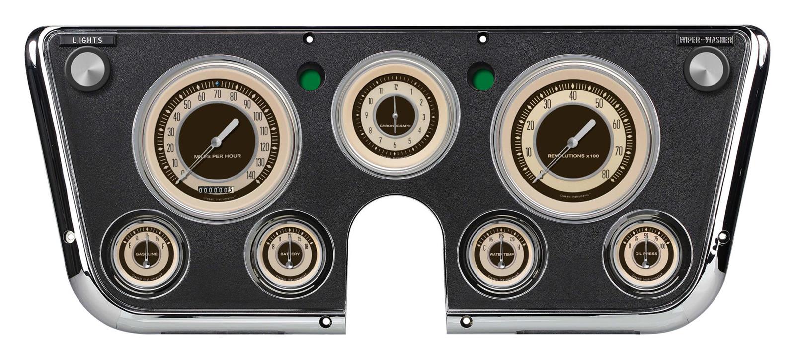 Classic Instruments Gauge Kits and Instrument Clusters CT67NT-LS