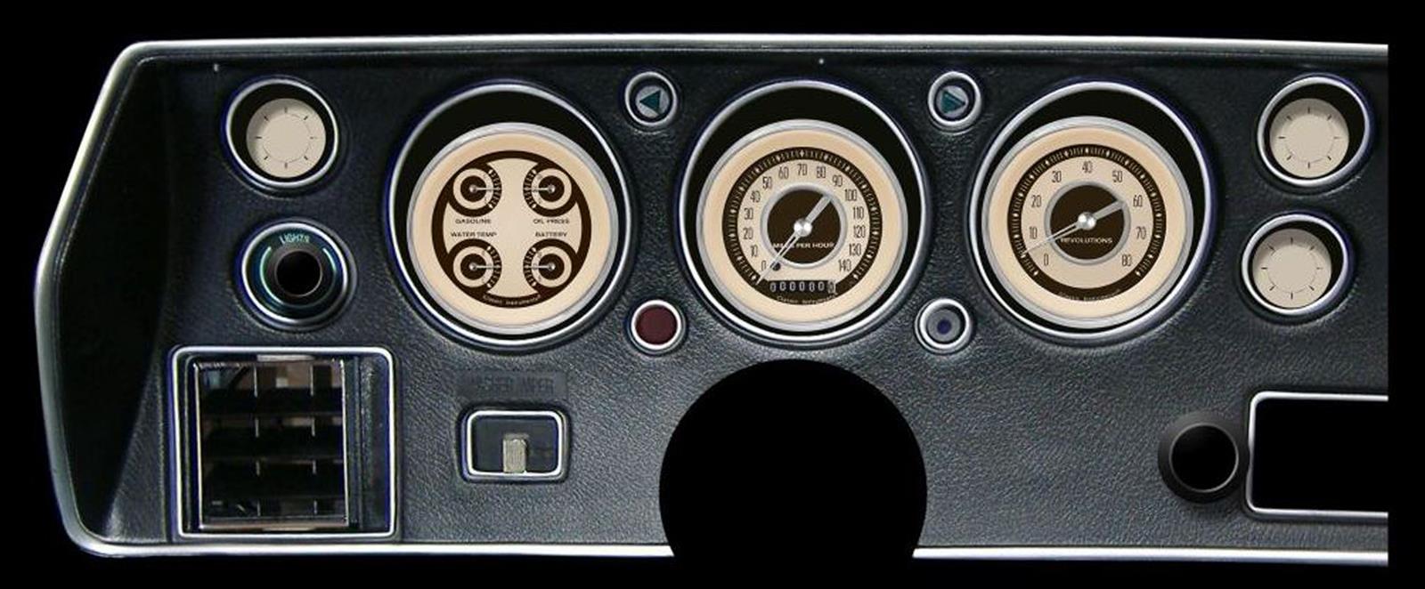 Classic Instruments 1970-72 Chevelle Package Gauge Sets CV70NT