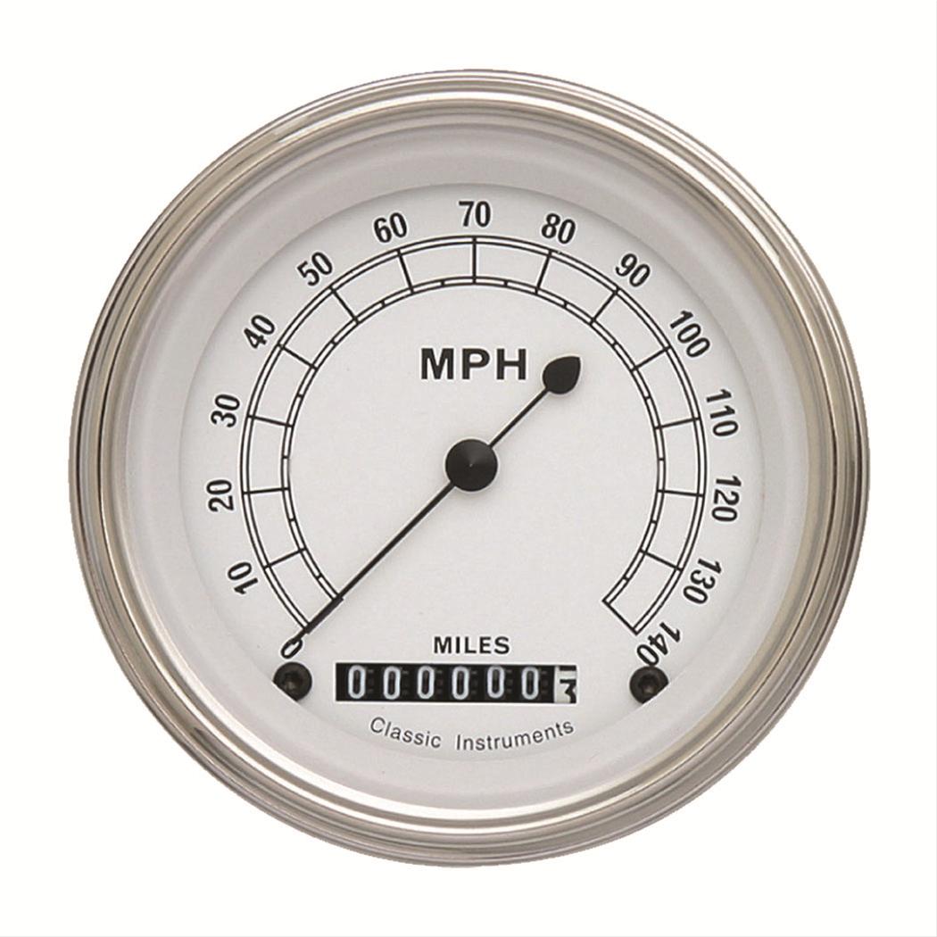 Classic Instruments Classic White Series Speedometers CW55SLF