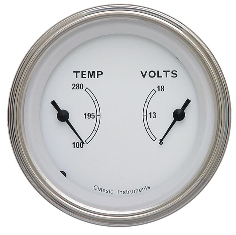 Classic Instruments Classic White Series Gauge Sets CW74SLC