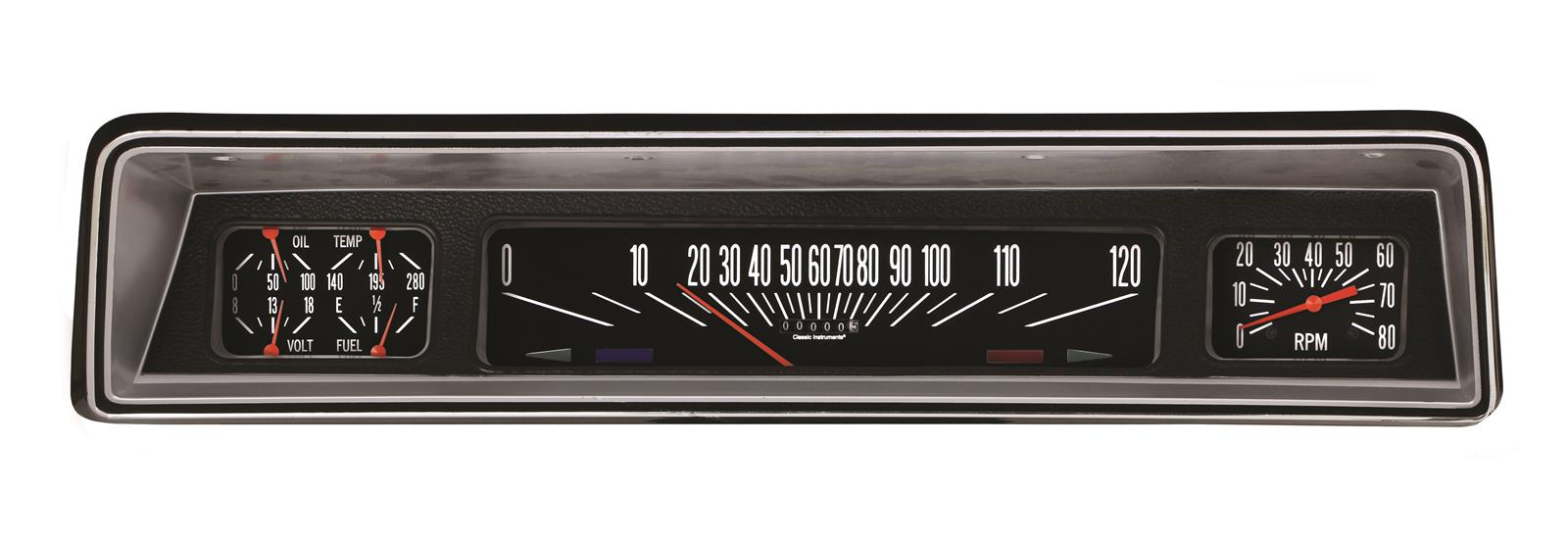 Classic Instruments 1966-67 Nova Package Gauge Sets NO66B