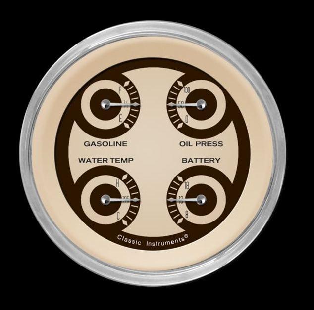 Classic Instruments Nostalgia VT Series Gauge Sets NT73SHC