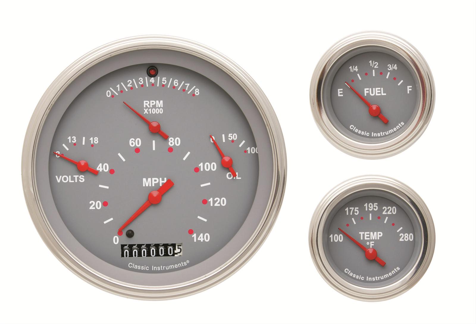 Classic Instruments 1957 Chevy Package Gauge Sets TE01GSLC