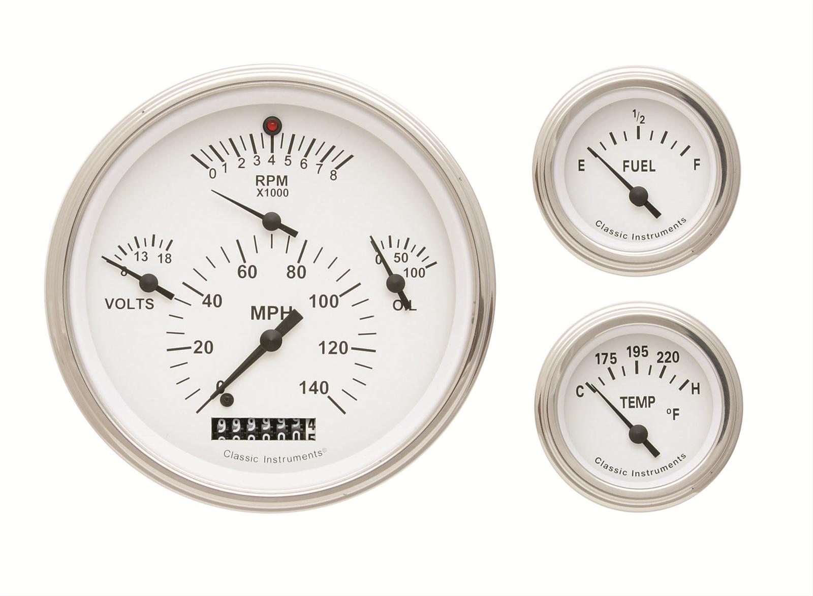 Classic Instruments Tetra Series Gauge Sets TE01WSLF